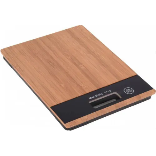 Keukenweegschaal digitaal bamboe 5 kg